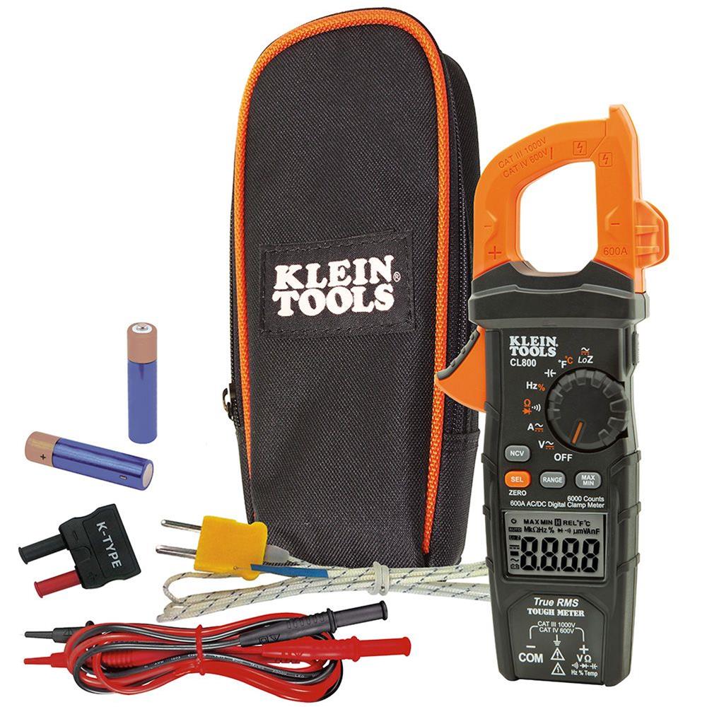 Klein Tools CL800 Klein Tools Auto-Ranging Digital Clamp Multimeters with True RMS - Intensery