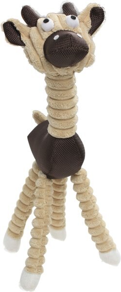 Pet Life Jute and Rope Giraffe Cow Dog Toy， Brown - Intensery