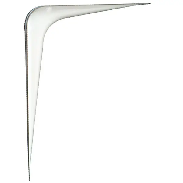 Hillman Strong Arm White Shelf Bracket - Intensery