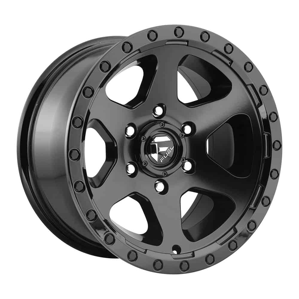 Fuel 1PC D589 RIPPER D589 20X9 6X5.5 MT-BLK-GBL 20MM - Intensery