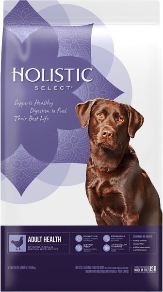 Holistic Select Adult Health Chicken Meal and Brown Rice Recipe Dry Dog Food - Intensery