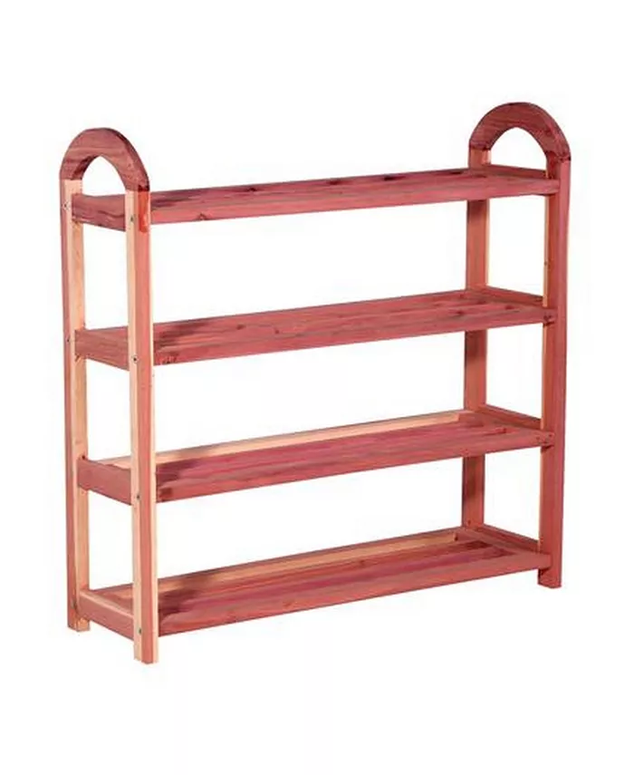 Household Essentials Cedar Shoe Rack - Intensery
