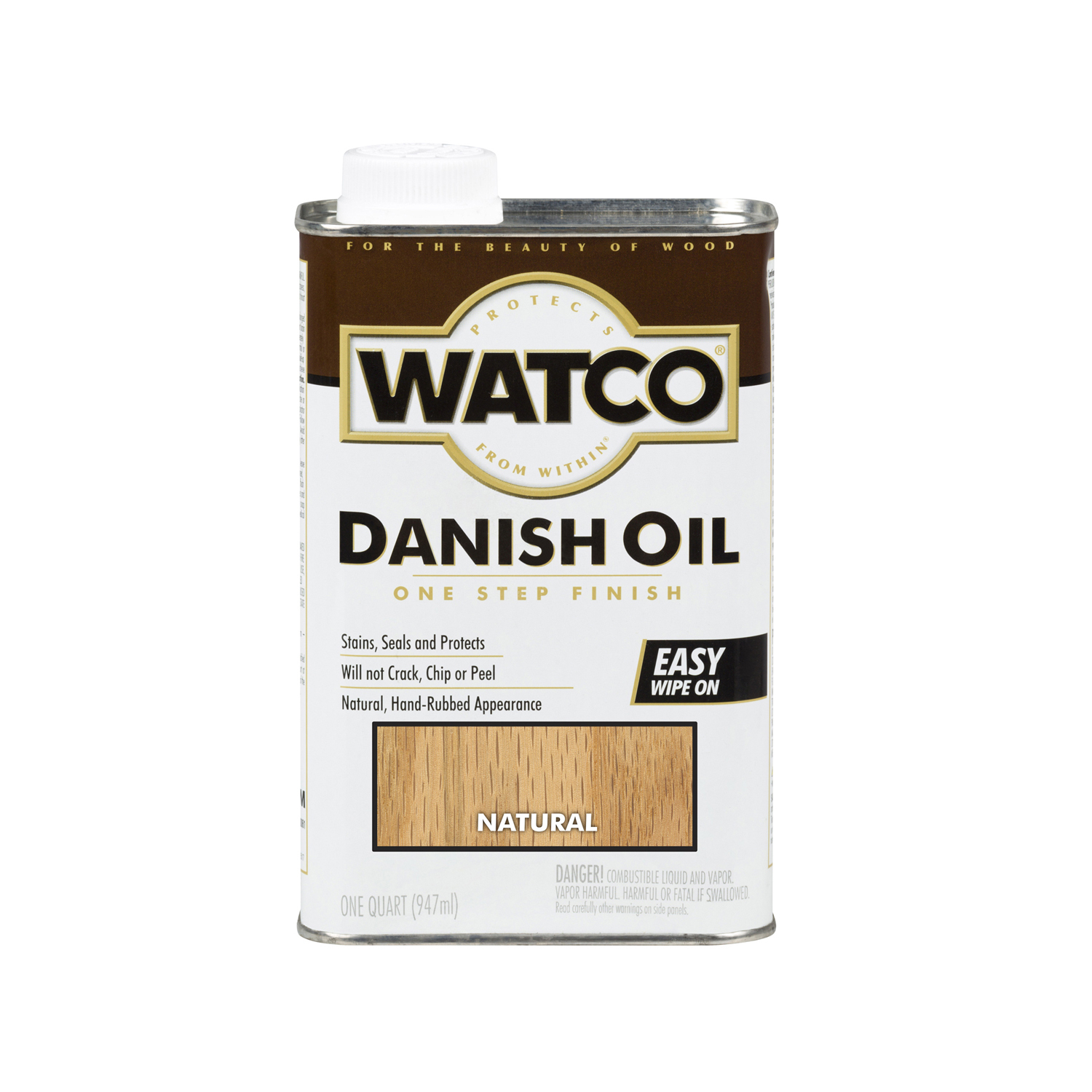 Watco Transparent Natural Oil-Based Danish Oil 1 qt - Intensery
