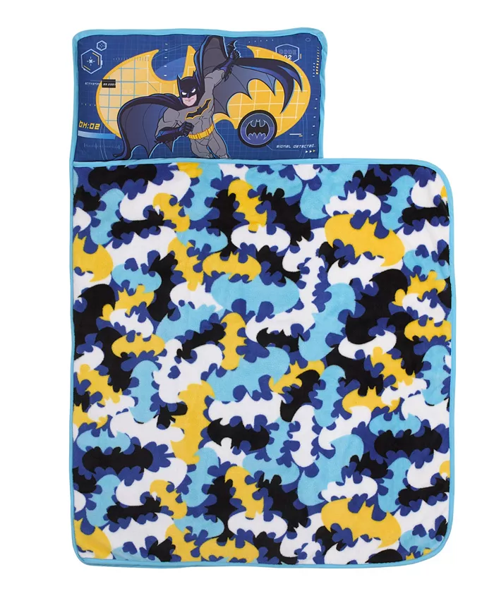 Macy's Batman Preschool Toddler Nap Mat with Pillow， Blanket and Name Tag - Intensery