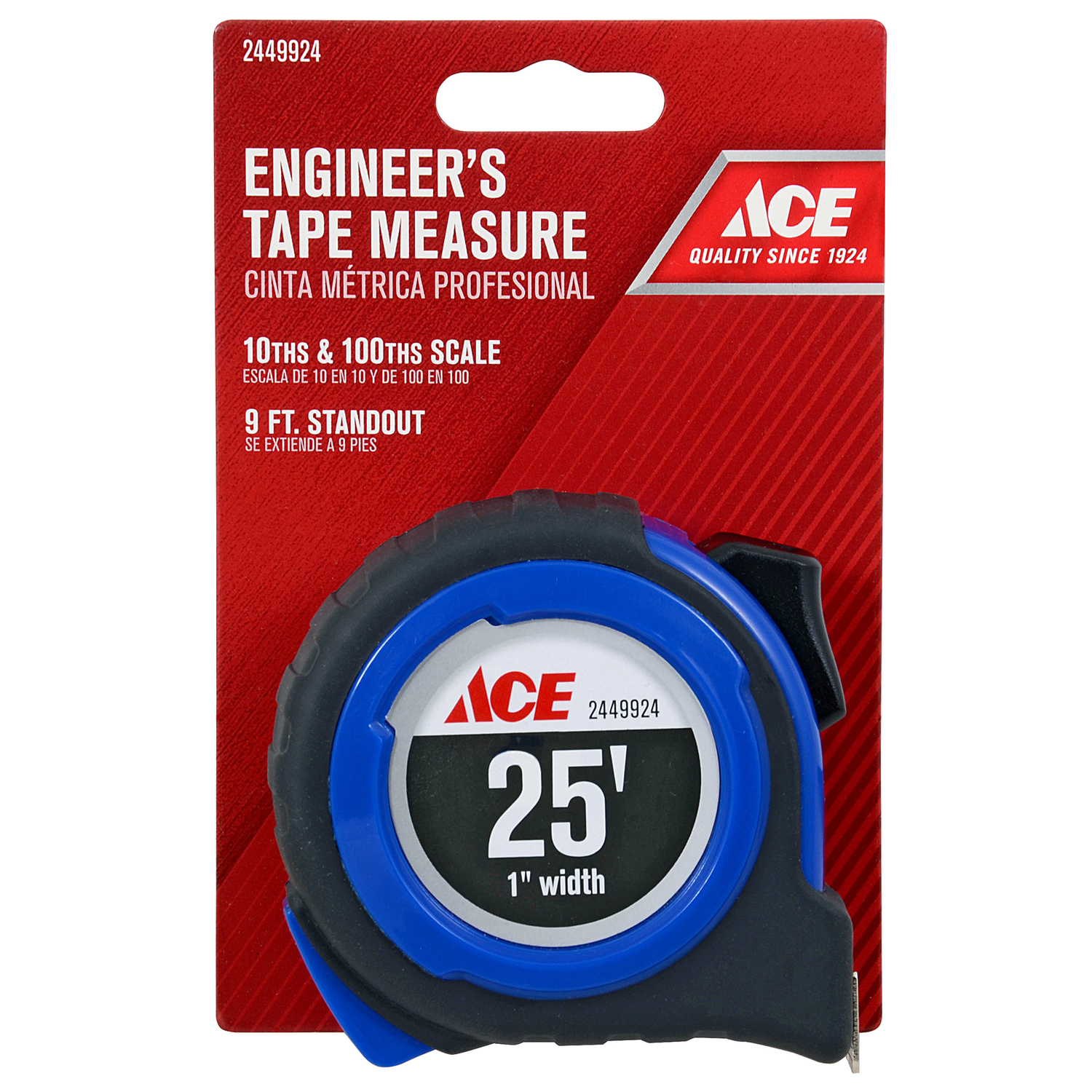 Ace 25 ft. L X 1 in. W Engineer\u0027s Tape Measure 1 pk - Intensery