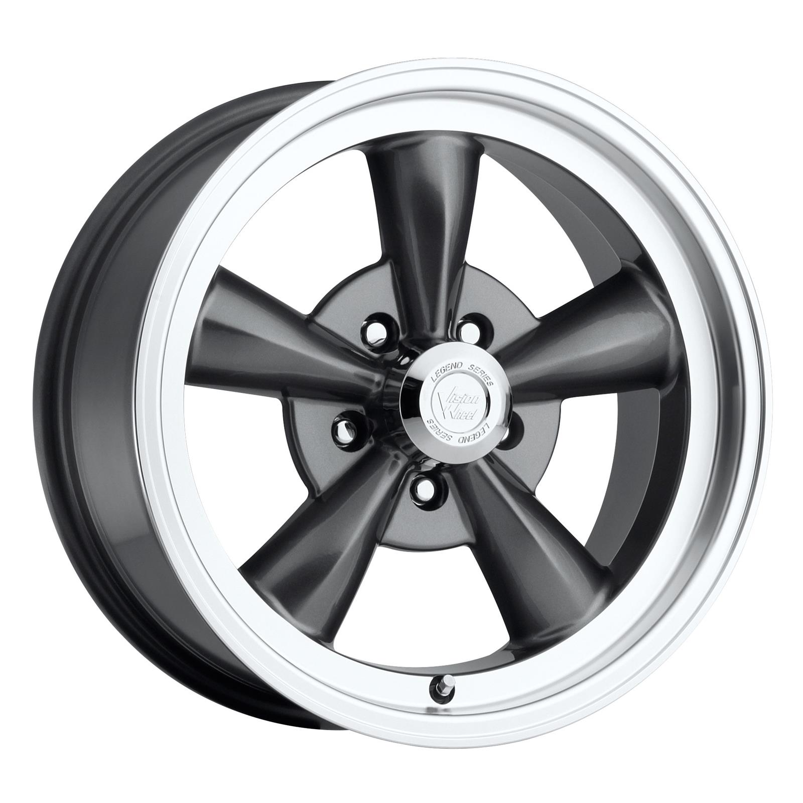 Vision Wheel 141H7873GM0 Vision American Muscle 141 Legend 5 Series Gunmetal Wheels - Intensery