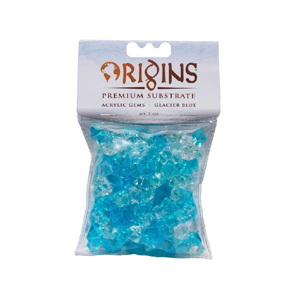 BioBubble Acrylic Gems 5 Ounce Bag in Glacier Blue - Intensery