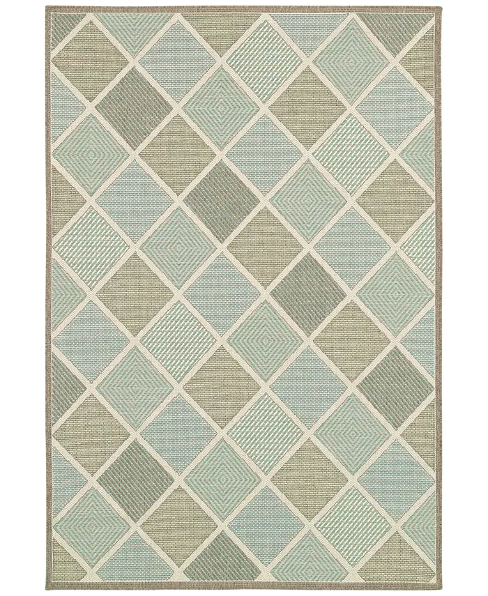 Couristan Monaco Meridian Multi Indoor Outdoor Area Rug Collection - Intensery