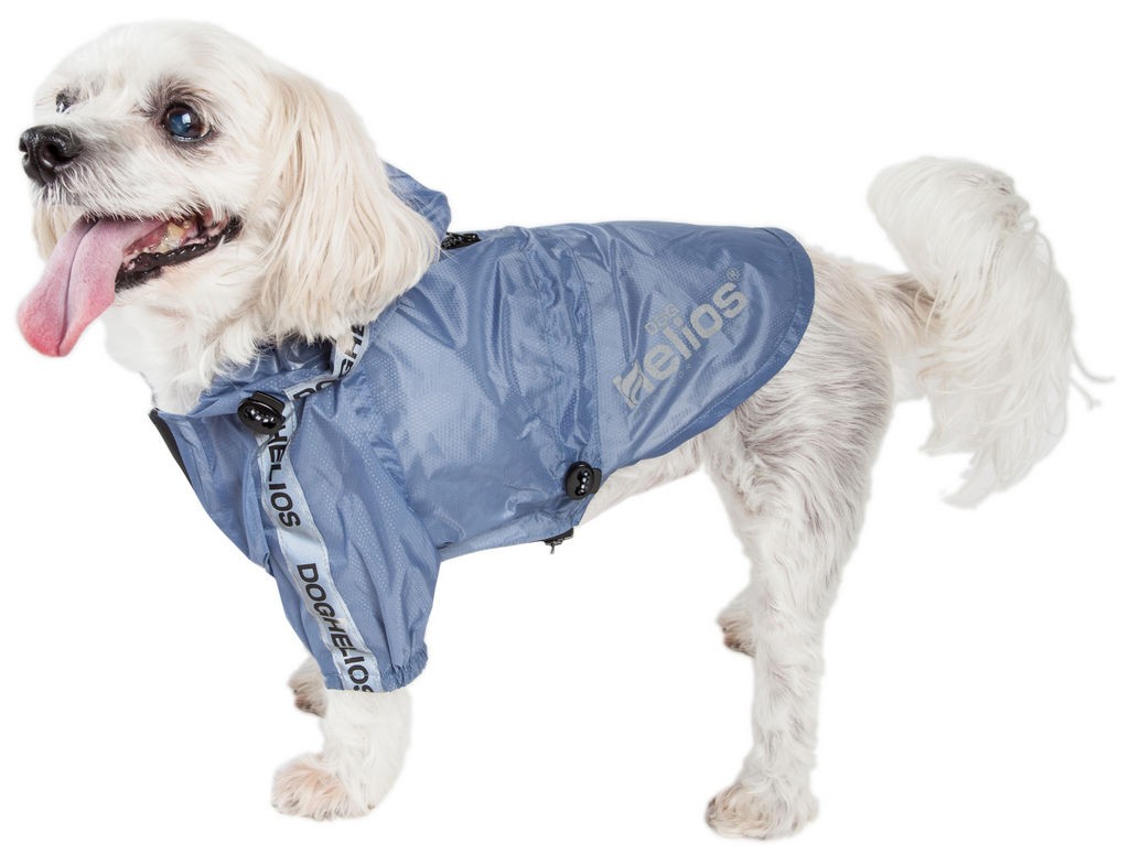 Dog Helios 'Torrential Shield' Waterproof Multi-Adjustable Pet Dog Windbreaker Raincoat in Royal Blue (X-small) - Pet Life R9BLXS - Intensery