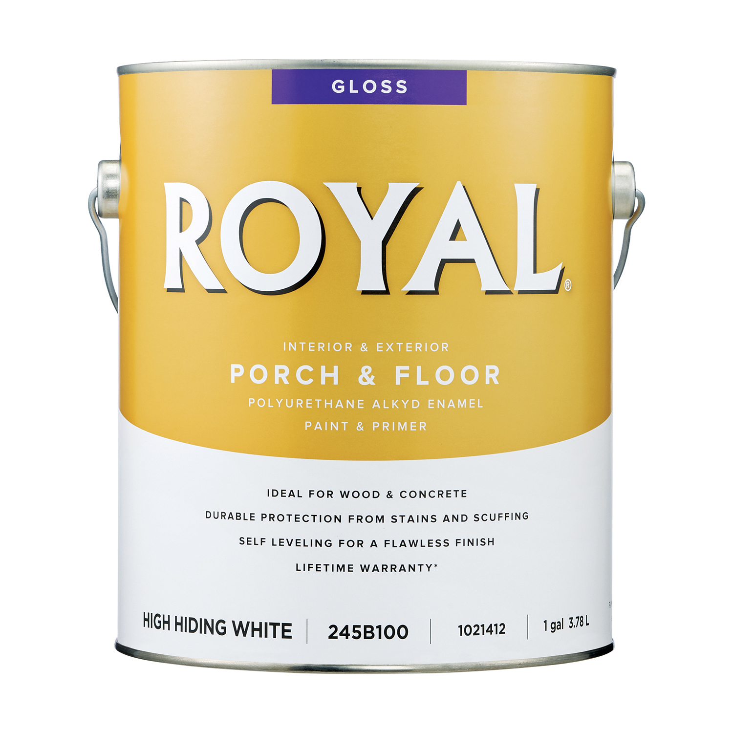 Royal Gloss High-Hiding White Porch \u0026 Floor Alkyd Enamel 1 gal - Intensery
