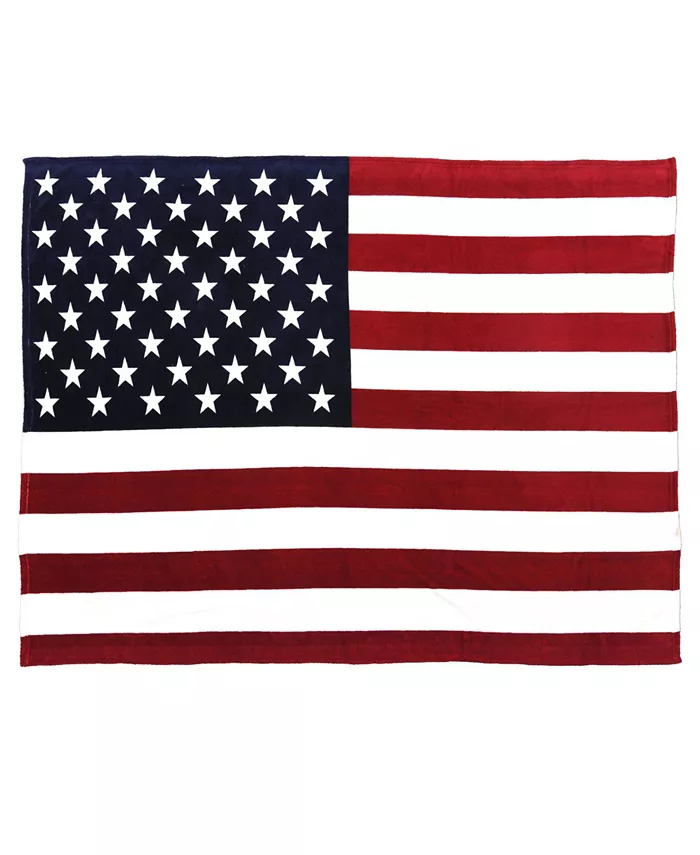 Tadpoles Sleeping Partners USA Flag Fleece Blanket - Intensery