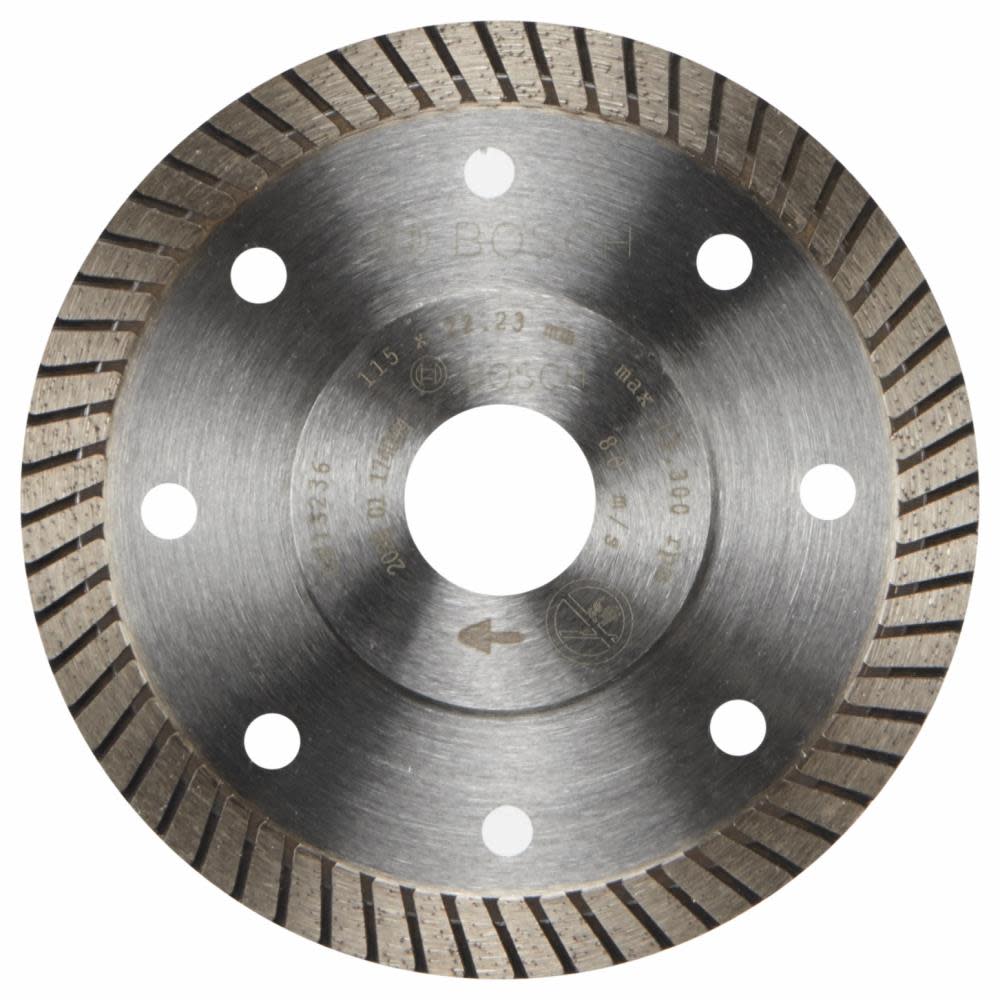 Bosch 4 1/2 Specialized Turbo Rim Diamond Blade for Porcelain - Intensery