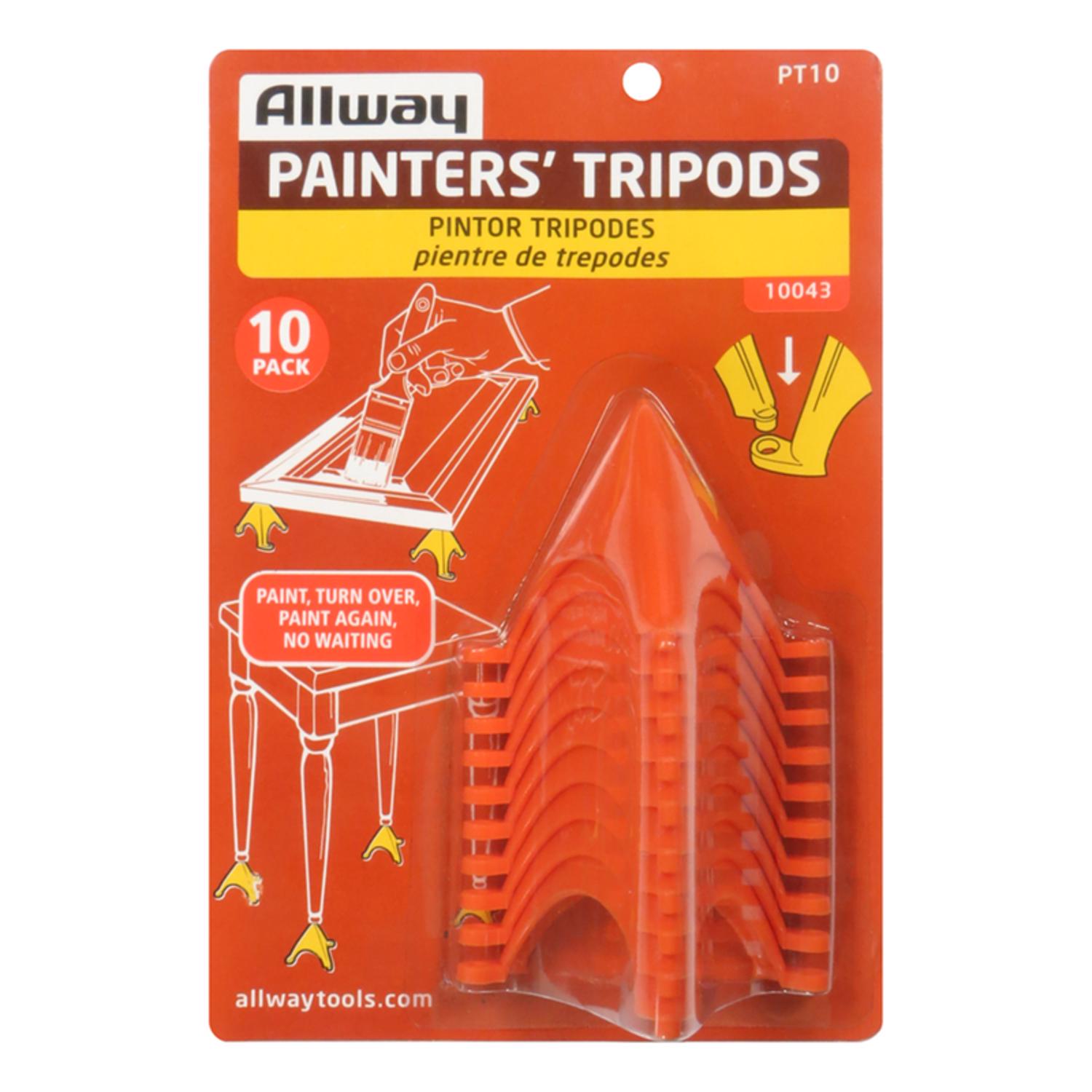 Allway 2.75 in. L Orange Plastic Painter\u0027s Tripod - Intensery