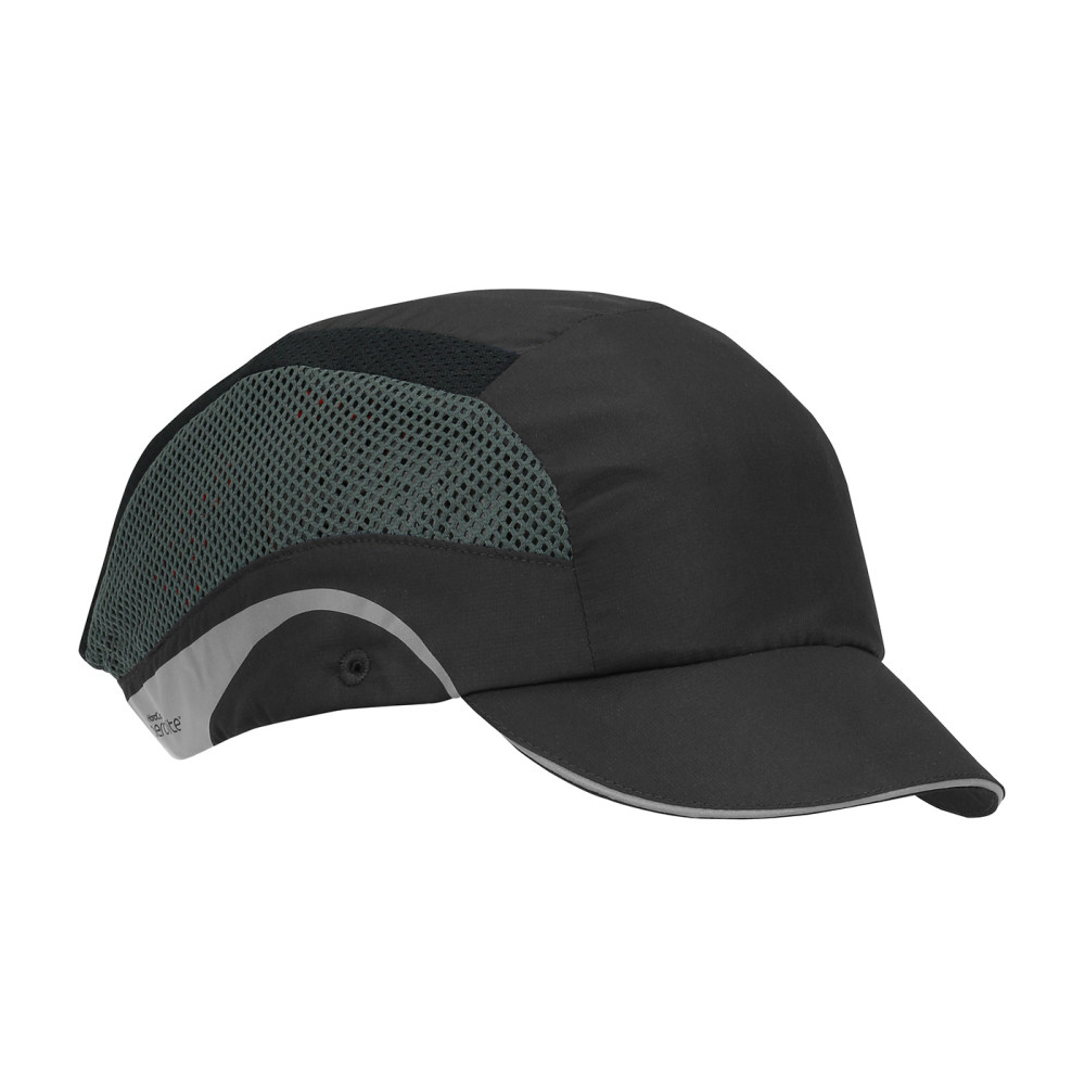 Protective Industrial Products HardCap Aerolite Bump Cap Black Short Brim Baseball Style - Intensery