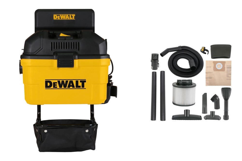 DEWALT 6 Gallon Wall Mounted Wet/Dry Vacuum with Wireless on/off Control DXV06G from DEWALT - Intensery