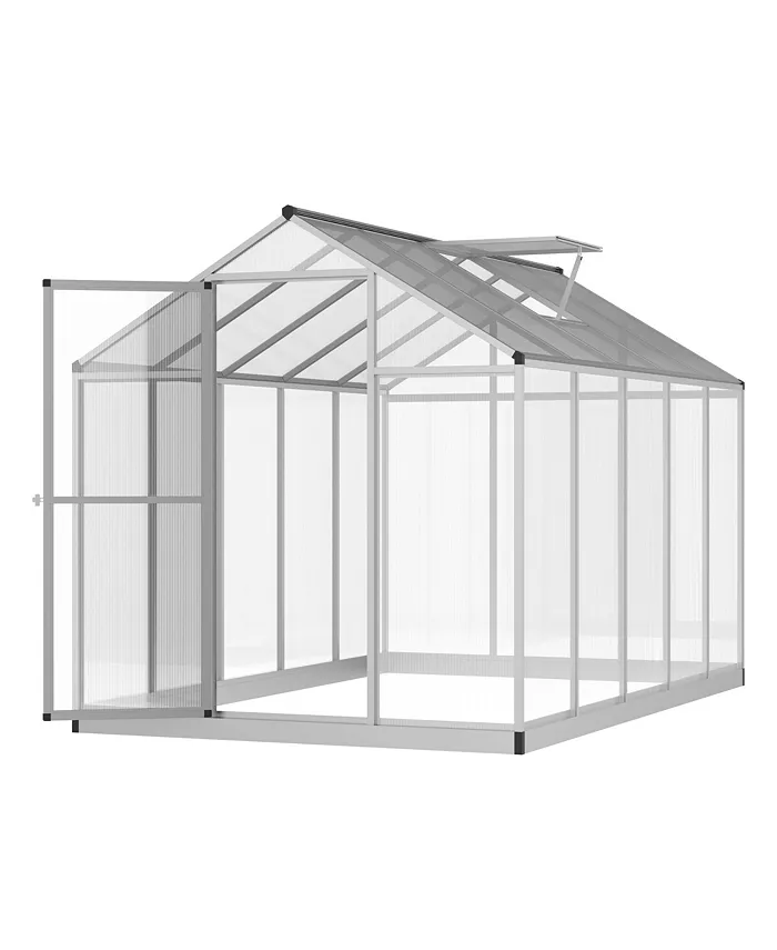 Outsunny 10' L x 6' W Outdoor Walk-In Cold Frame Garden Greenhouse Planter - Intensery