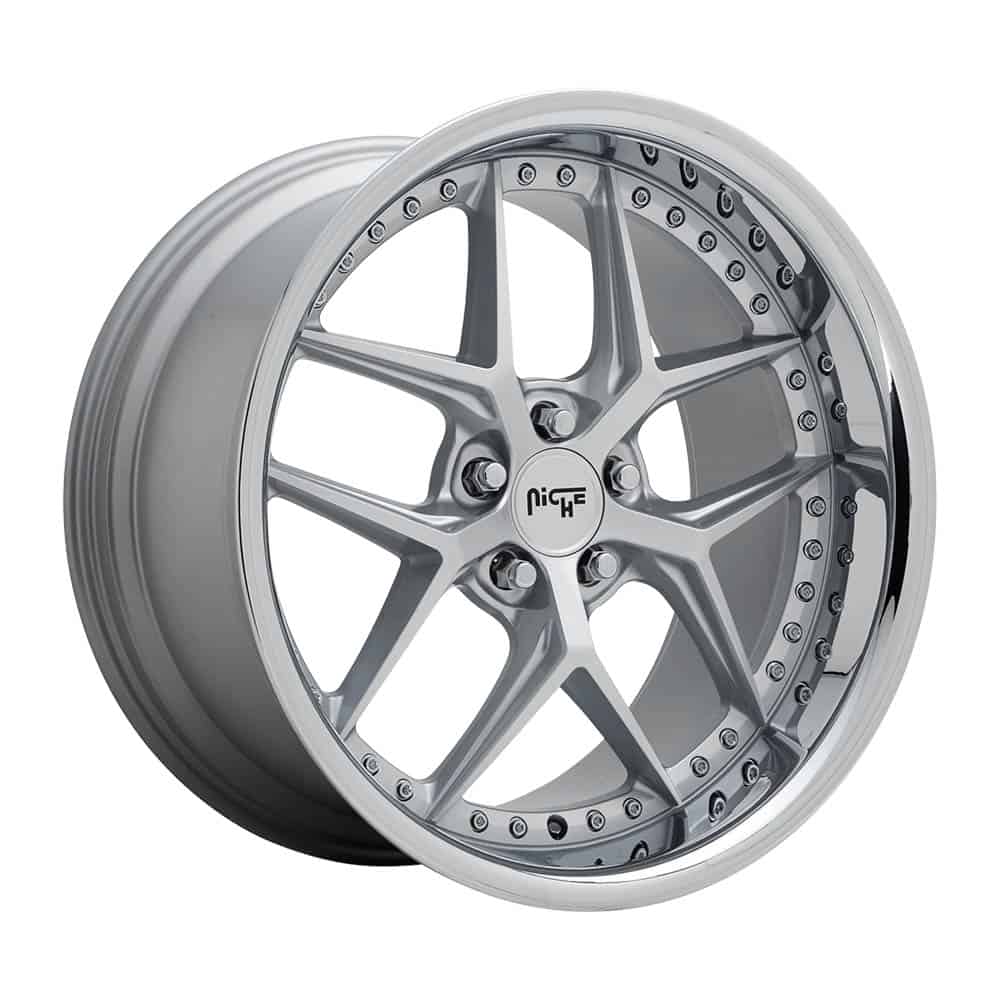 Niche 1PC M225 VICE M225 20X10.5 5X120 MT-SLVR 35MM - Intensery