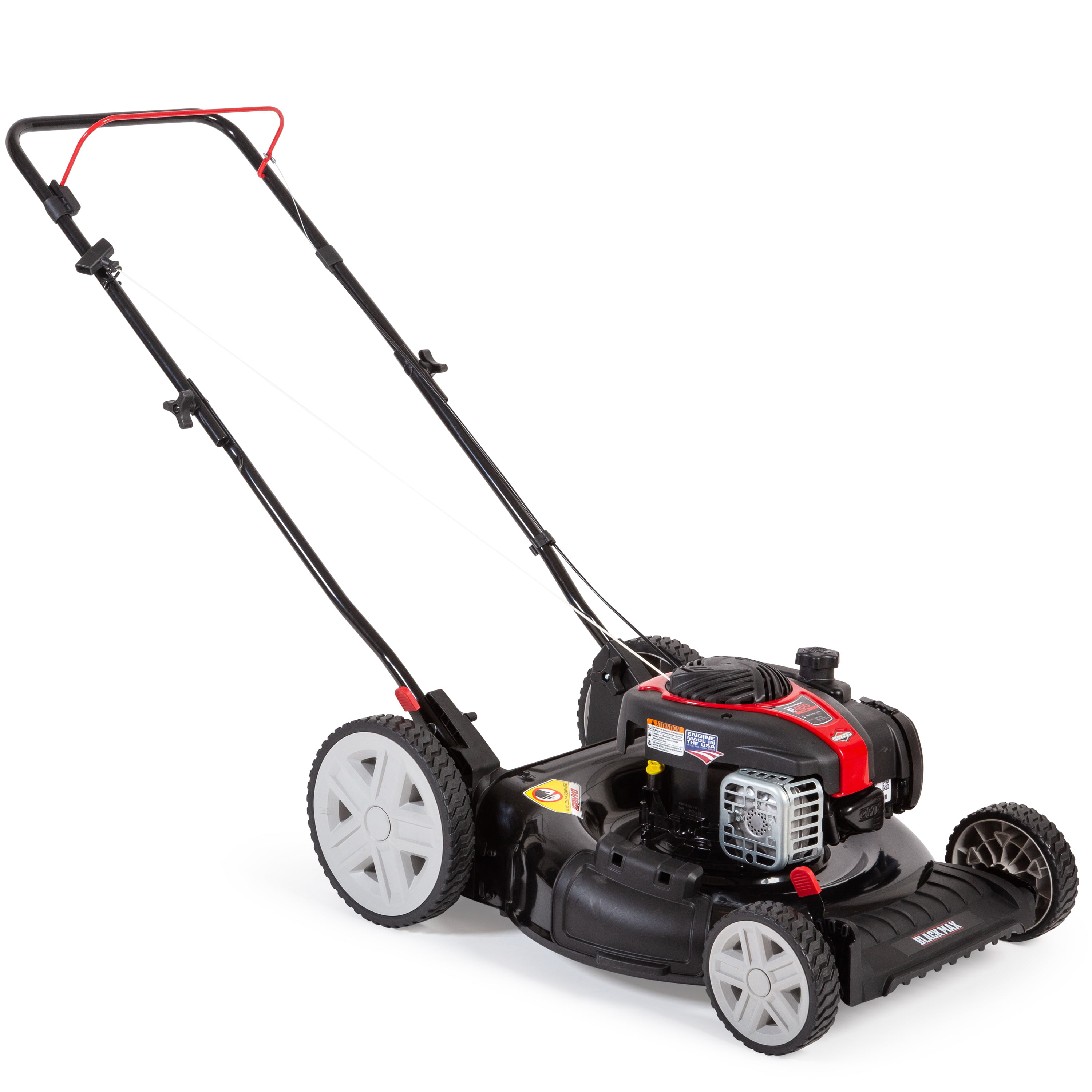 Black Max 21-Inch 125cc Gas Push Mower with Briggs & Stratton Engine - Intensery