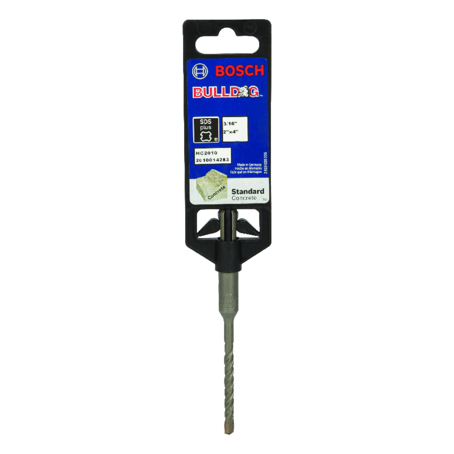 Bosch Bulldog 3/16 in. X 4 in. L Steel SDS-plus Rotary Hammer Bit 1 pc - Intensery