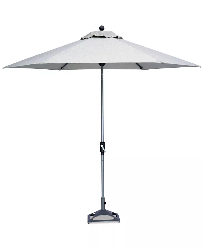 Agio Taft Outdoor 9'  Auto-Tilt Umbrella with Sunbrellaandreg Fabric and Base， Created for Macy's - Intensery