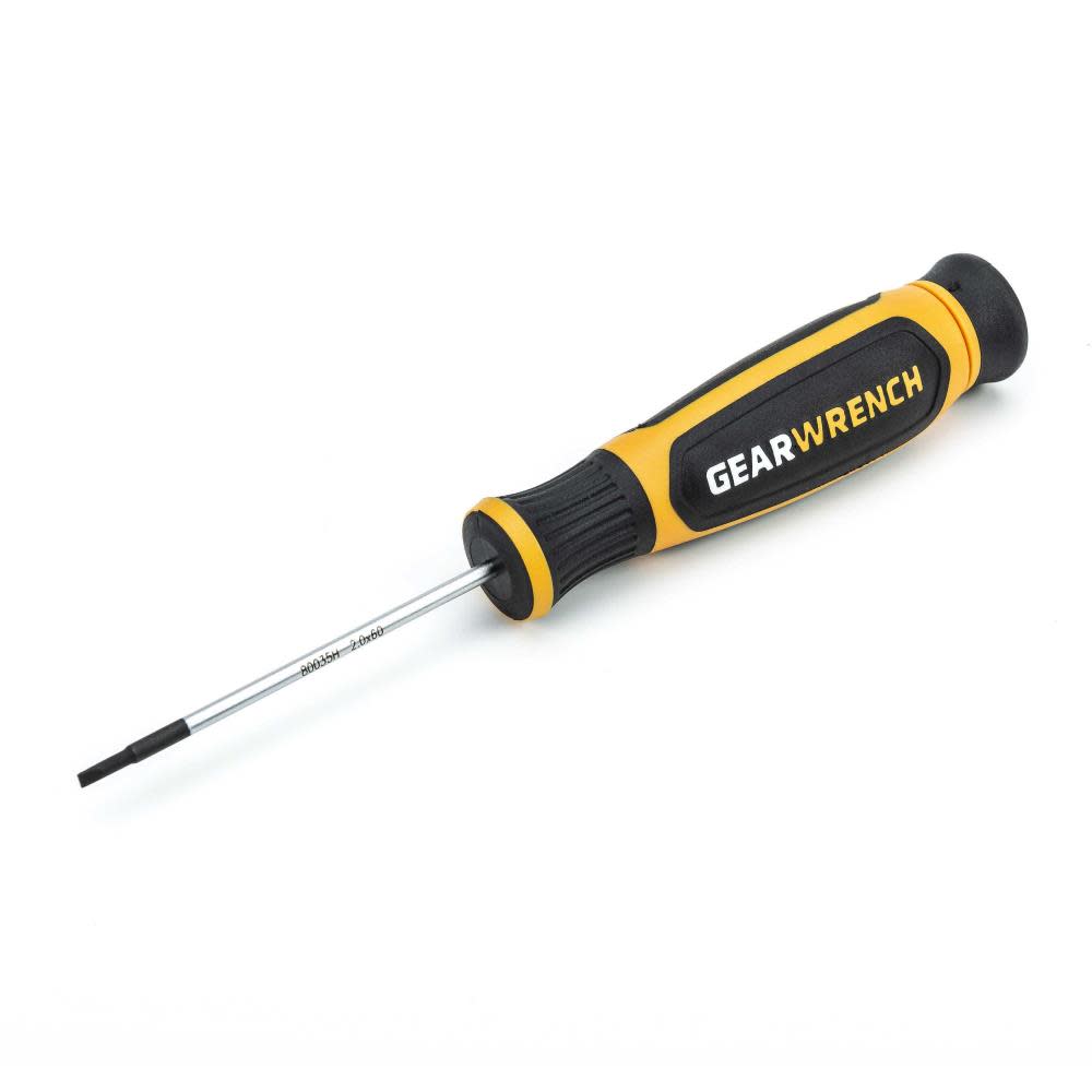 GEARWRENCH 2mm x 60mm Mini Slotted Dual Material Screwdriver 80035H from GEARWRENCH - Intensery