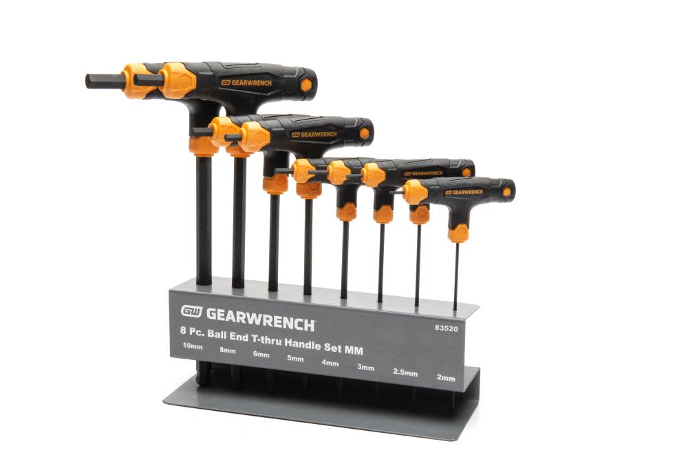 GEARWRENCH Hex Key Set Metric Ball End T Handle 8pc 83520 from GEARWRENCH - Intensery