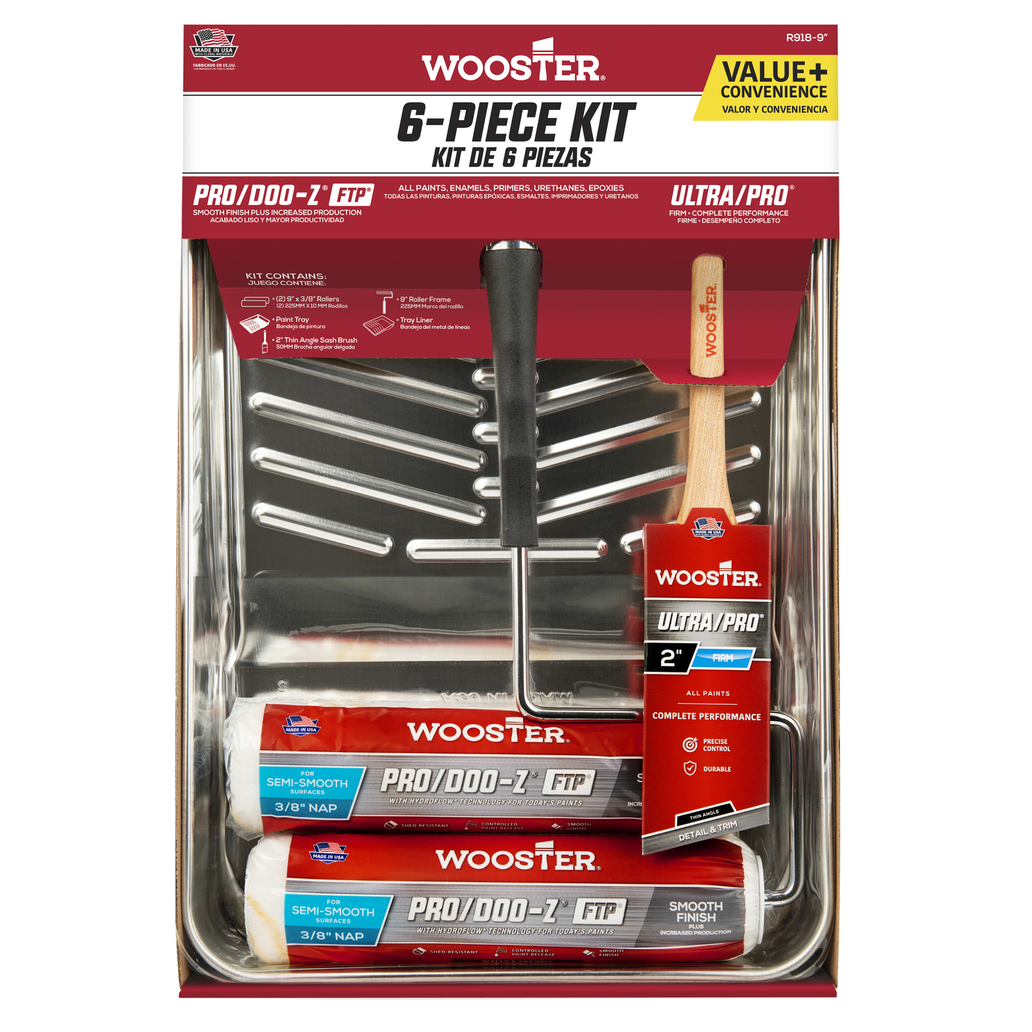 Wooster Pro/Doo-Z FTP All-Purpose Roller Kit - Intensery