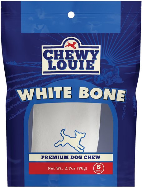 Chewy Louie White Bone Dog Treat， Small - Intensery
