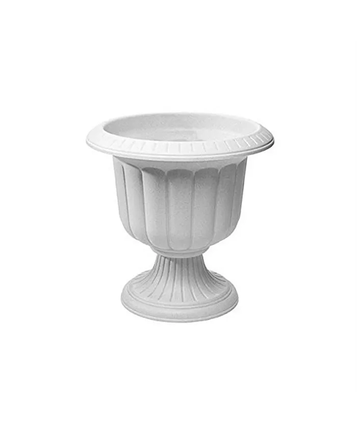 Novelty Classic Urn Plastic Planter Stone Colored - 14 Inch Pack of 1 - Intensery