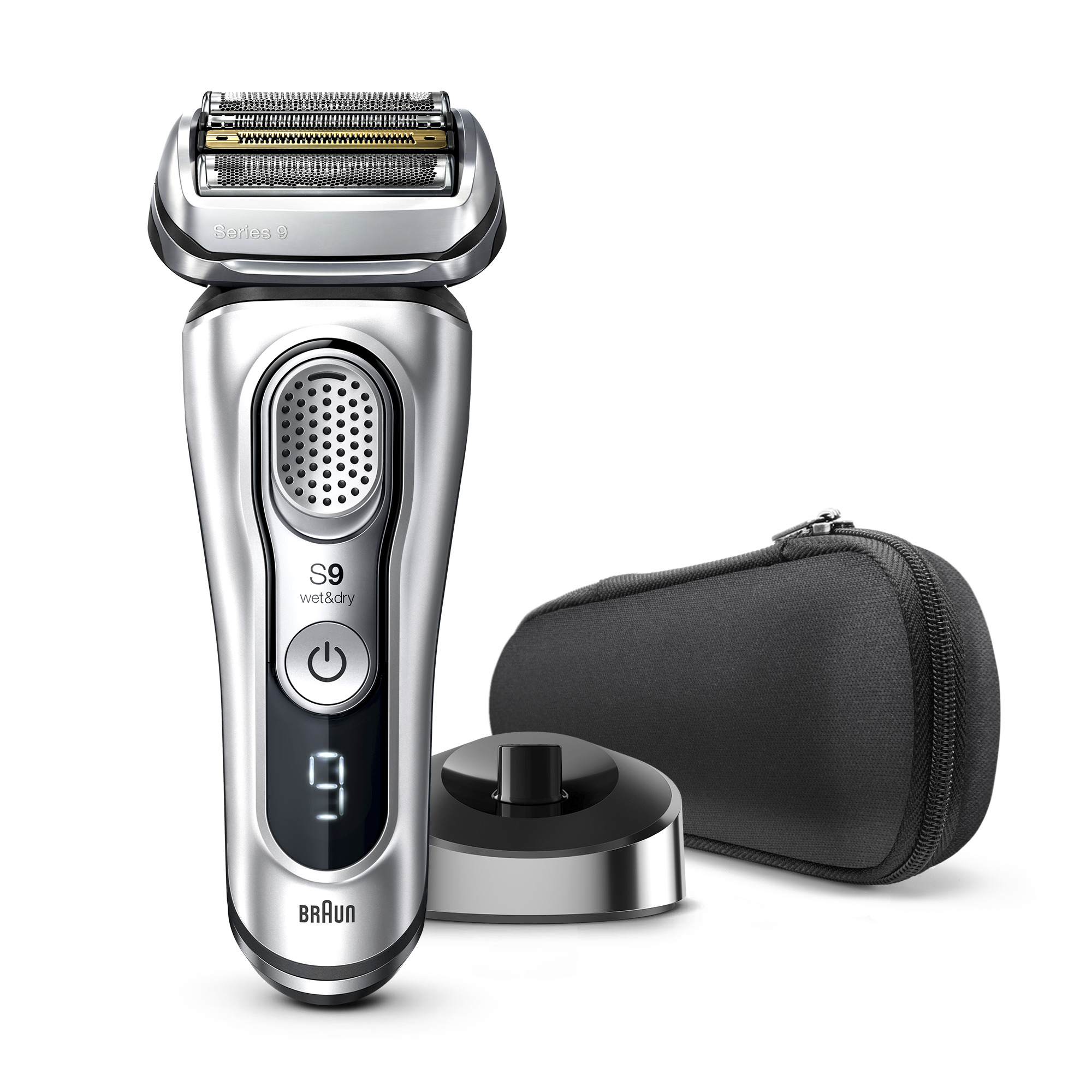 Braun Series 9 9330s Mens Wet Dry Electric Shaver with Charging Stand - Intensery