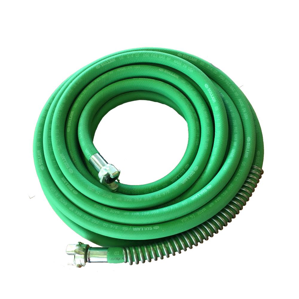 50 Ft. 300 PSI Air Hose2-Lug Universal Quick Connect Per End - Intensery