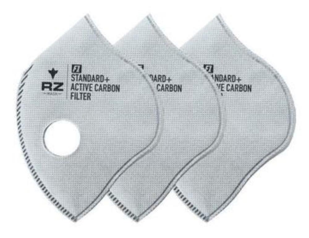 RZ Mask F1 Active Carbon Filters， Large， 3pk - Intensery