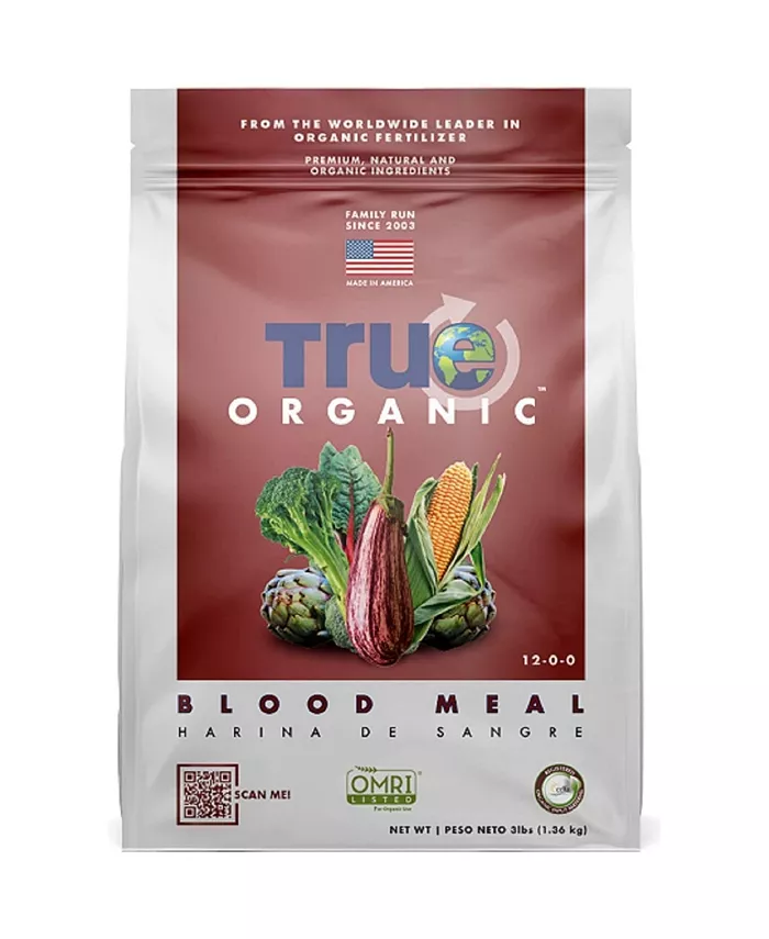 TRUE Organic Plant Foods Organic Blood Meal，OMRI Gardening， 3lb - Intensery