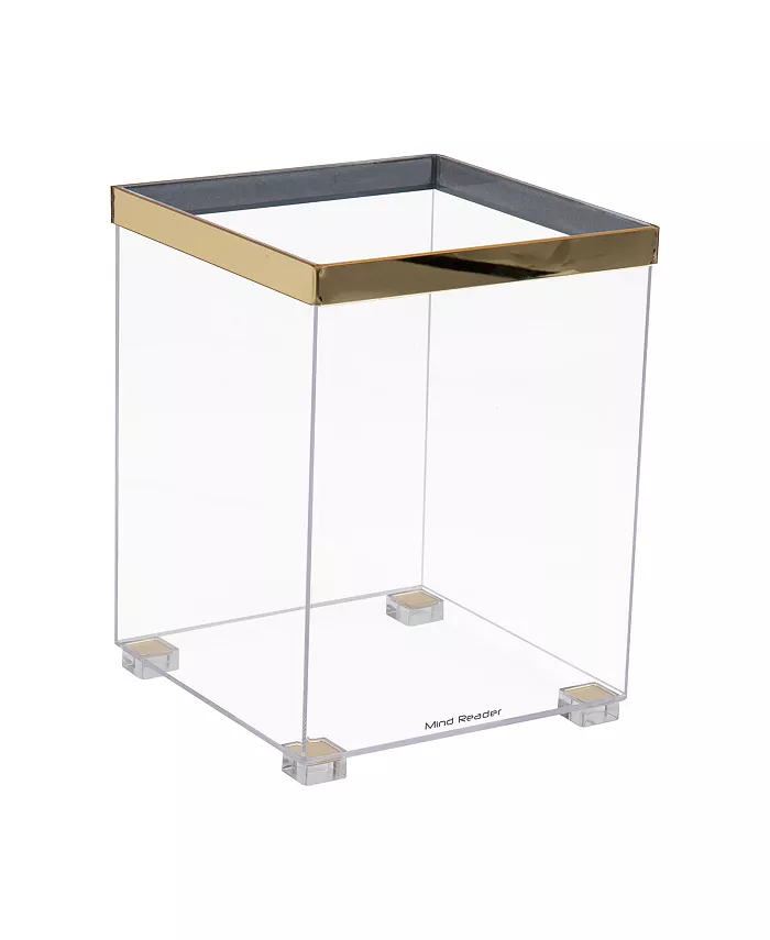 Mind Reader Cosmopolitan Collection， Wastepaper Basket， Office， Bedroom， Restroom - Intensery