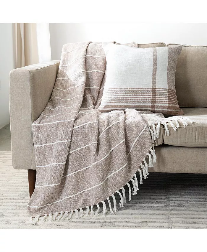 Lush Dandeacutecor Chloe 2 Pack Pillow and Throw Set - Intensery