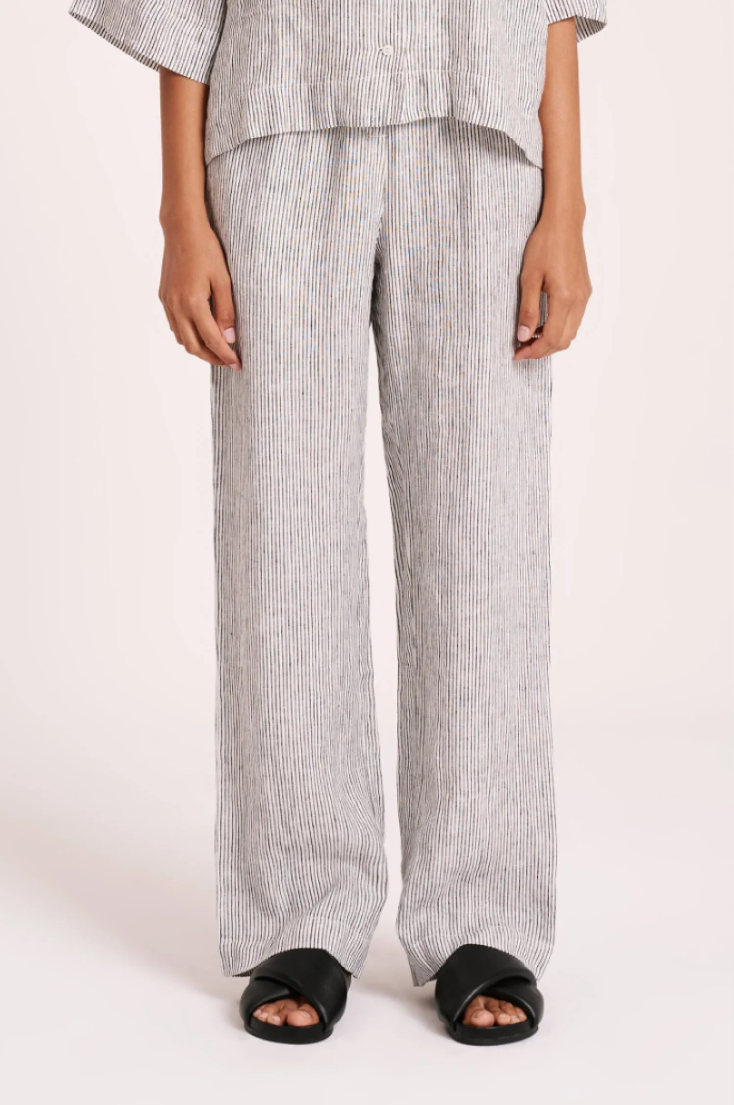 Lounge Stripe Linen Pant - Intensery