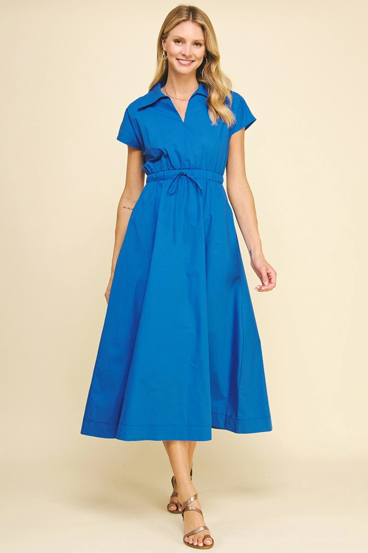 Cassie Open Back Midi Dress - Intensery