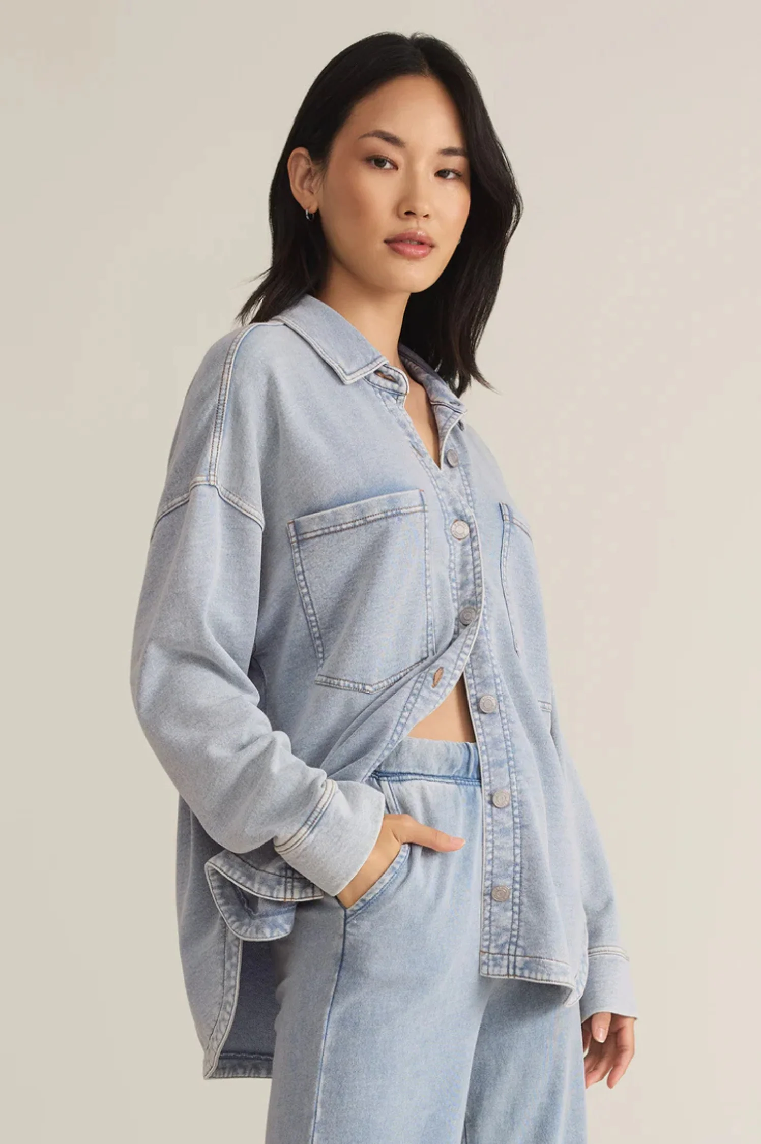 All Day Knit Denim Jacket - Intensery