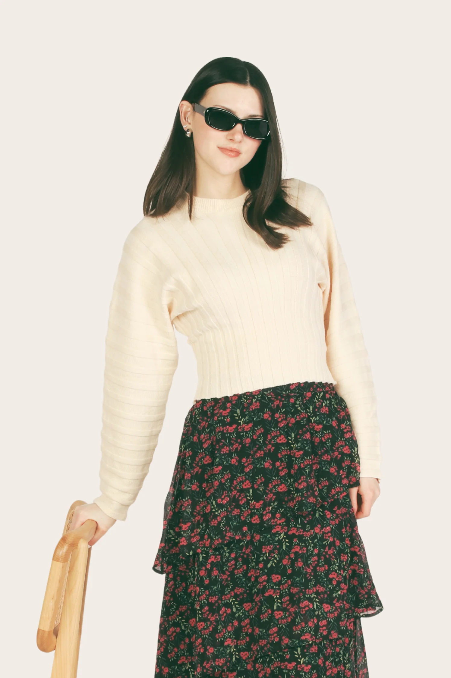 Layla Sculpted 3D Rib Sweater - Intensery