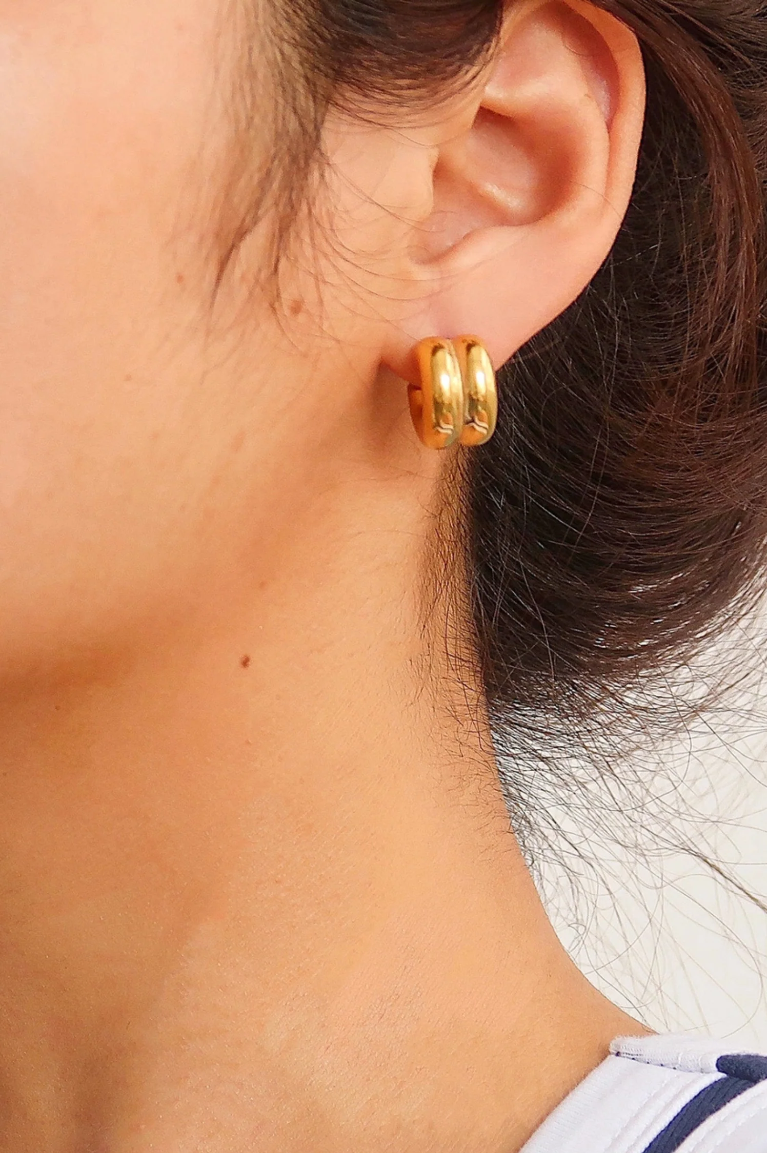 Emma Double Hoop Earring - Intensery