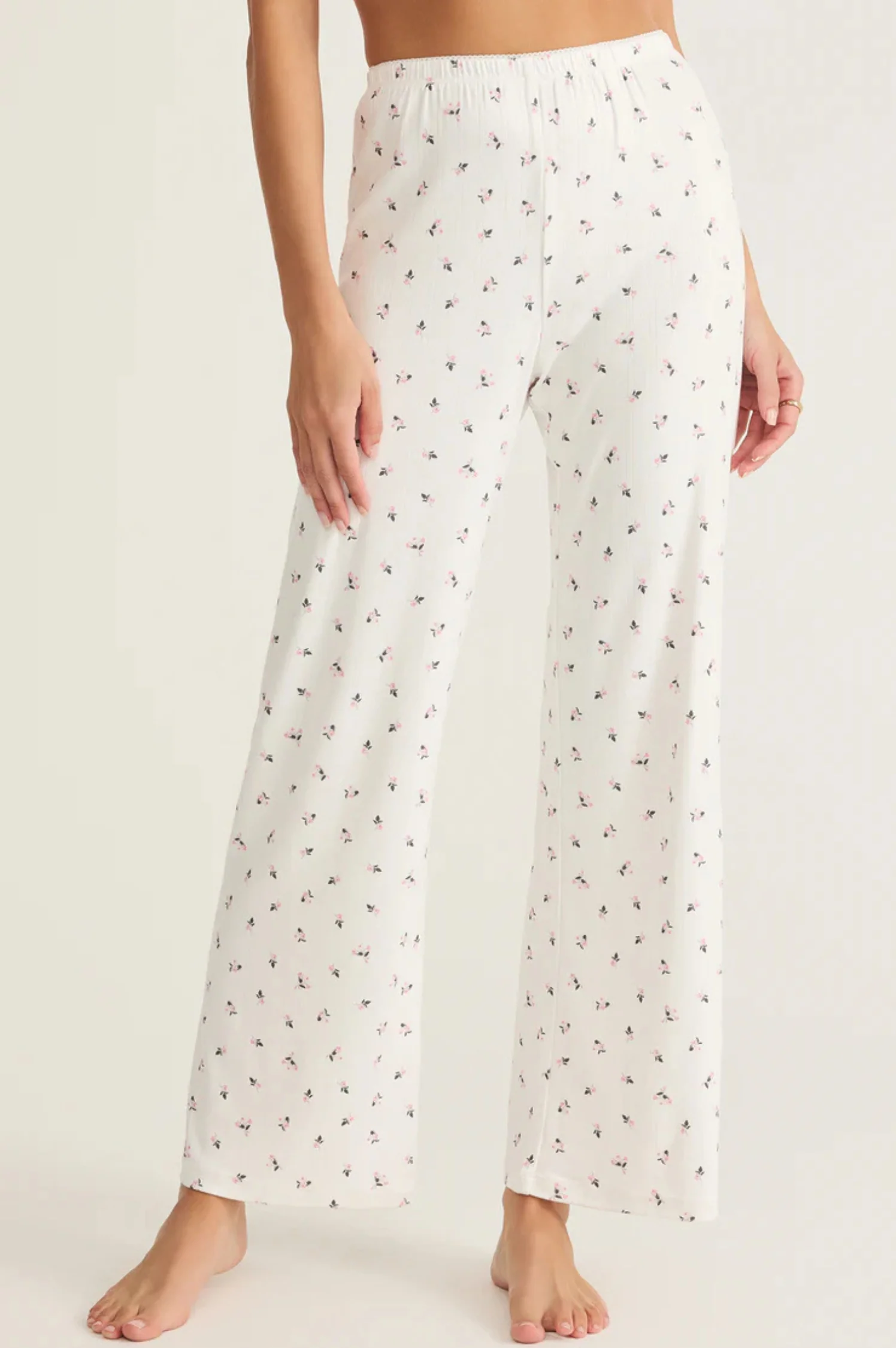 Vintage Ditsy Floral Pointelle Pant - Intensery