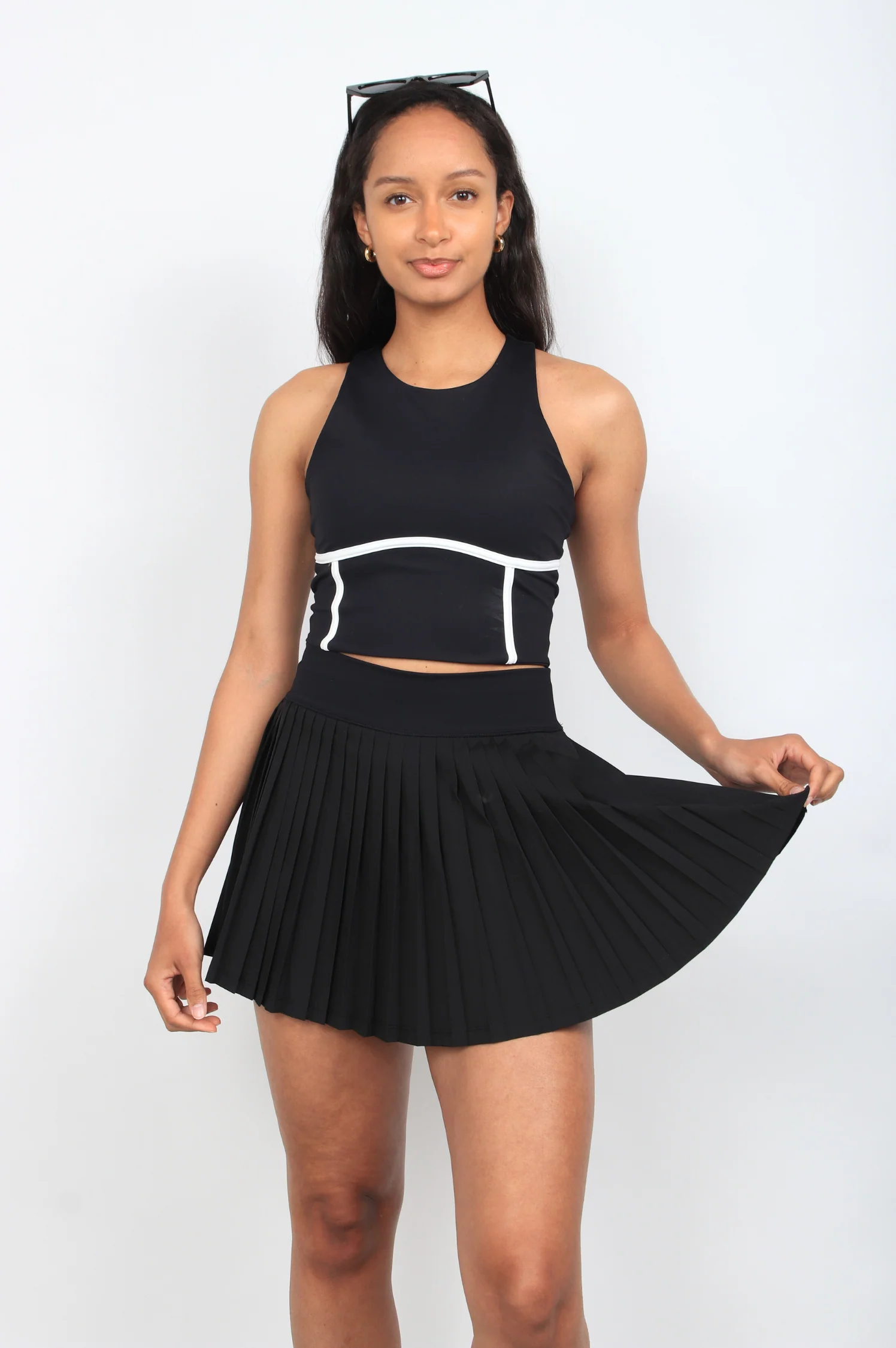 Yura Pleated Mini Skirt - Intensery