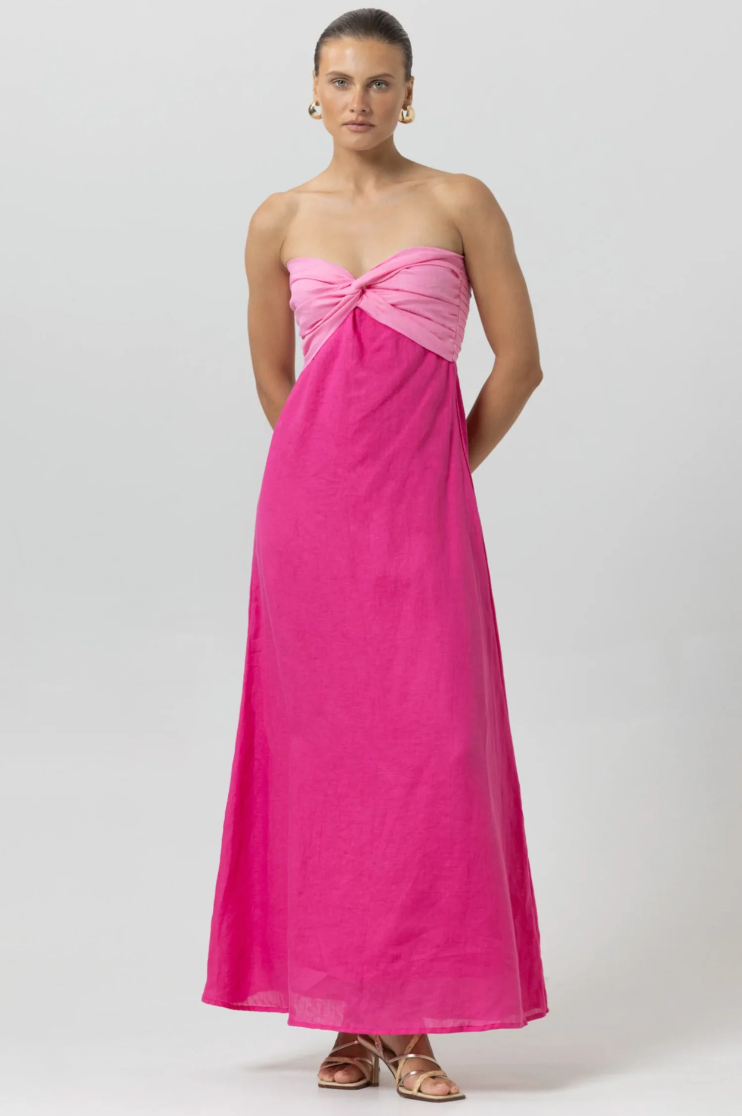 Melody Linen Maxi Dress - Intensery