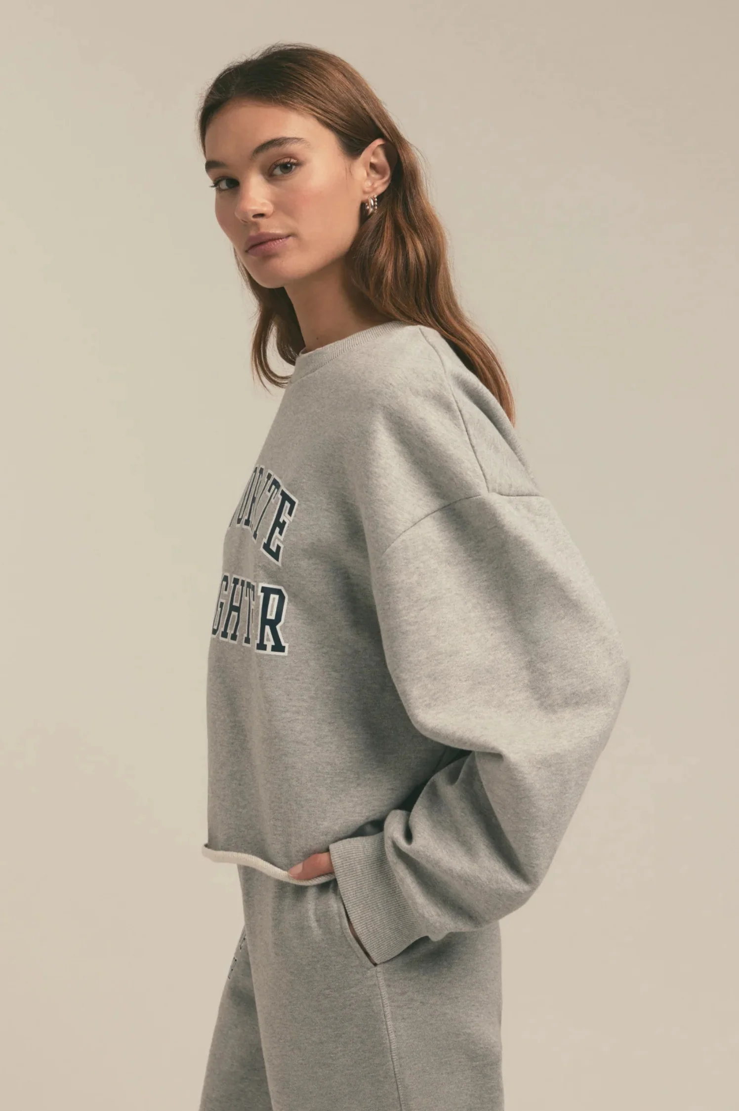 Cropped Collegiate Sweatshirt - Intensery