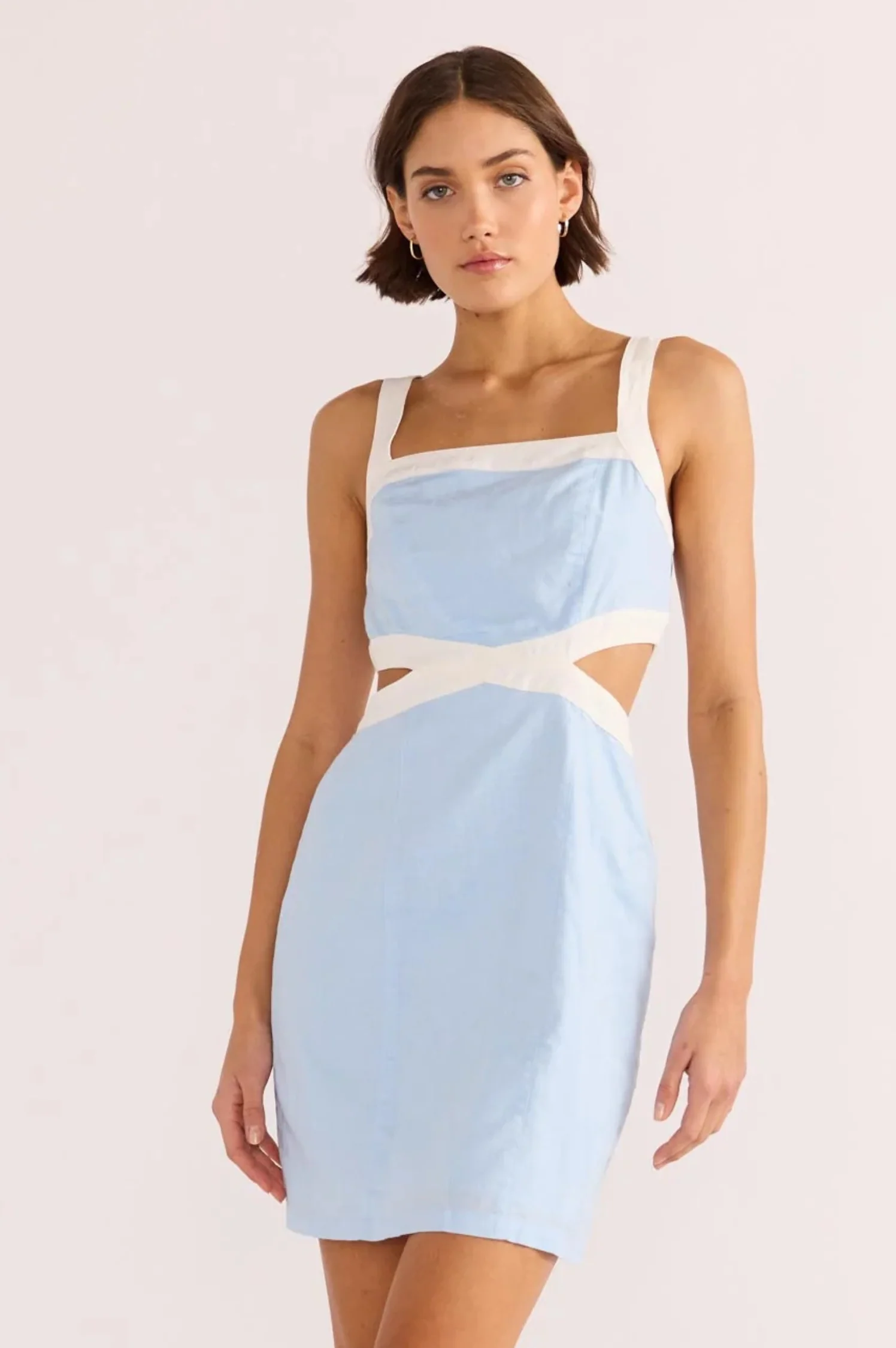 Pandora Contrast Mini Dress - Intensery