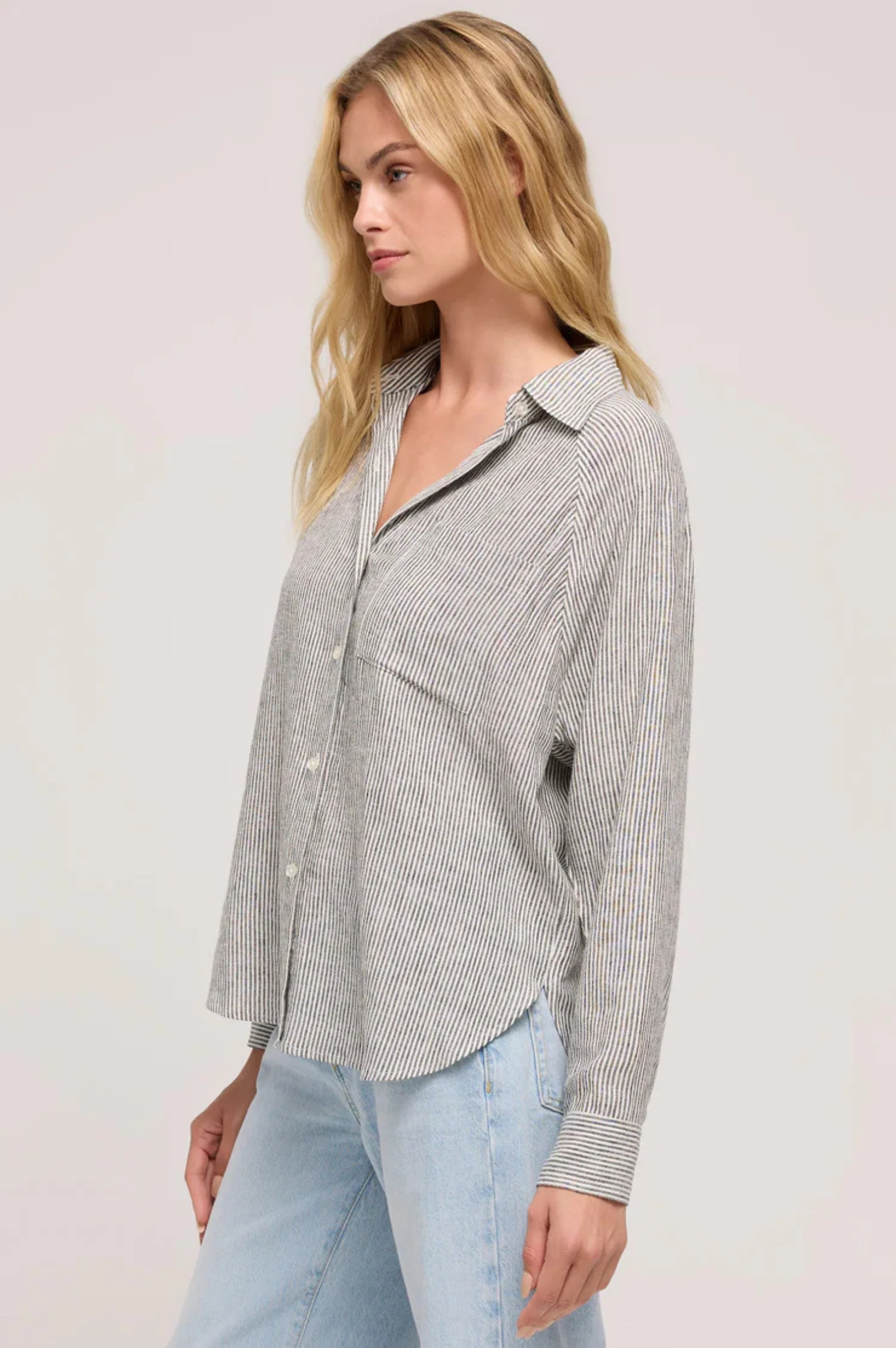 Perfect Linen Stripe Top - Intensery