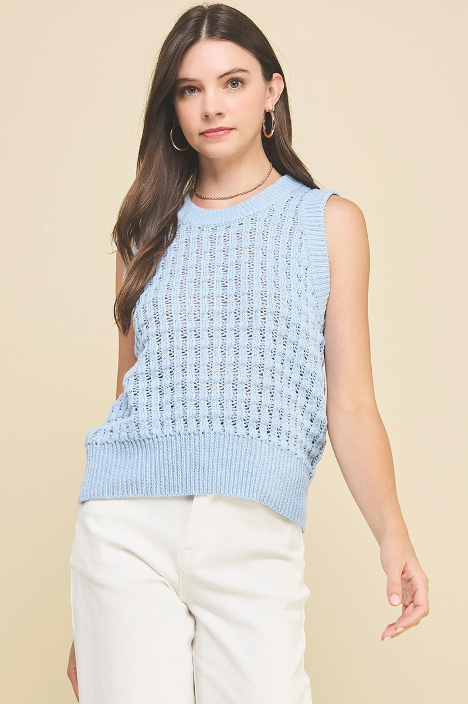 Gina Sleeveless Summer Sweater - Intensery