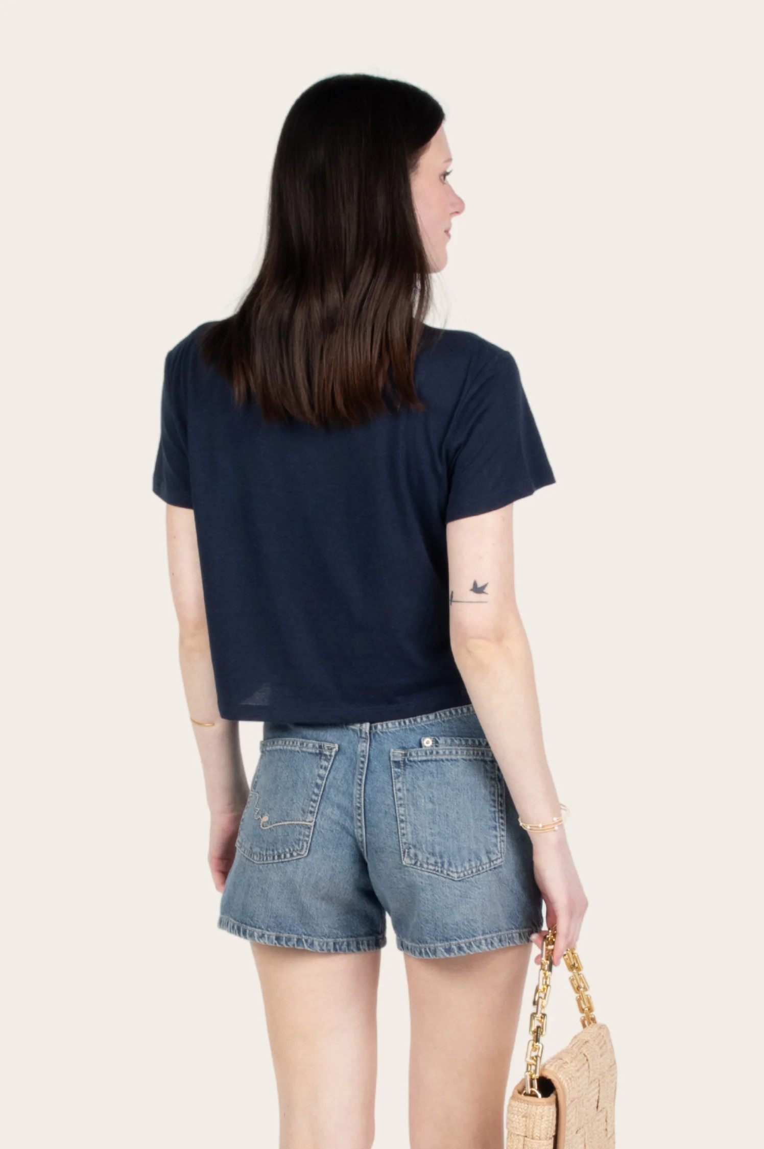 The Cropped Collegiate Tee - Intensery