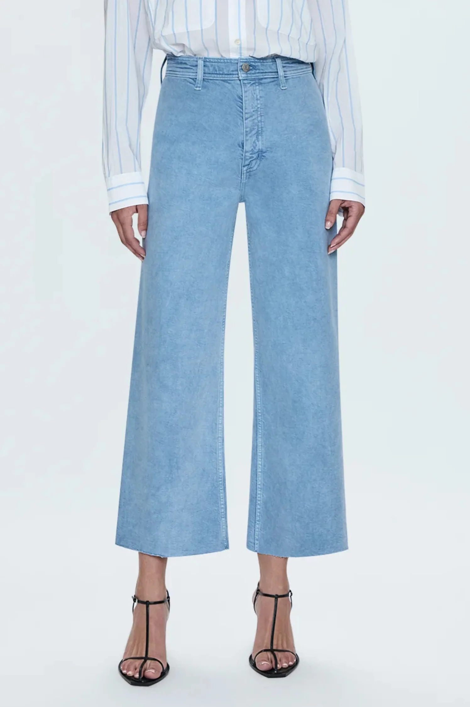 Penny High Rise Wide Leg Crop - Frost - Intensery