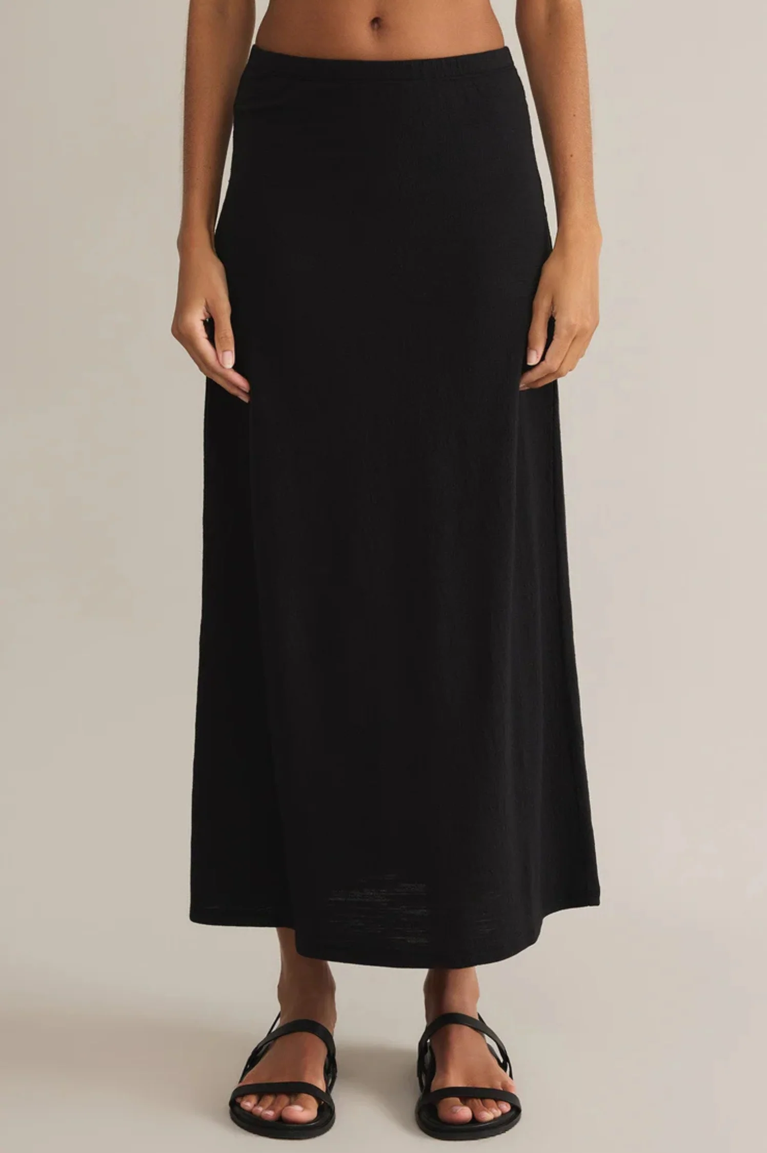 Delavine Textured Midi Skirt - Intensery